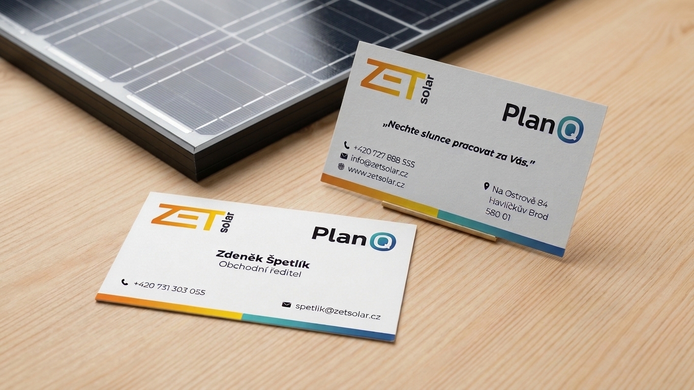 PlanQ / ZET Solar - vizitky